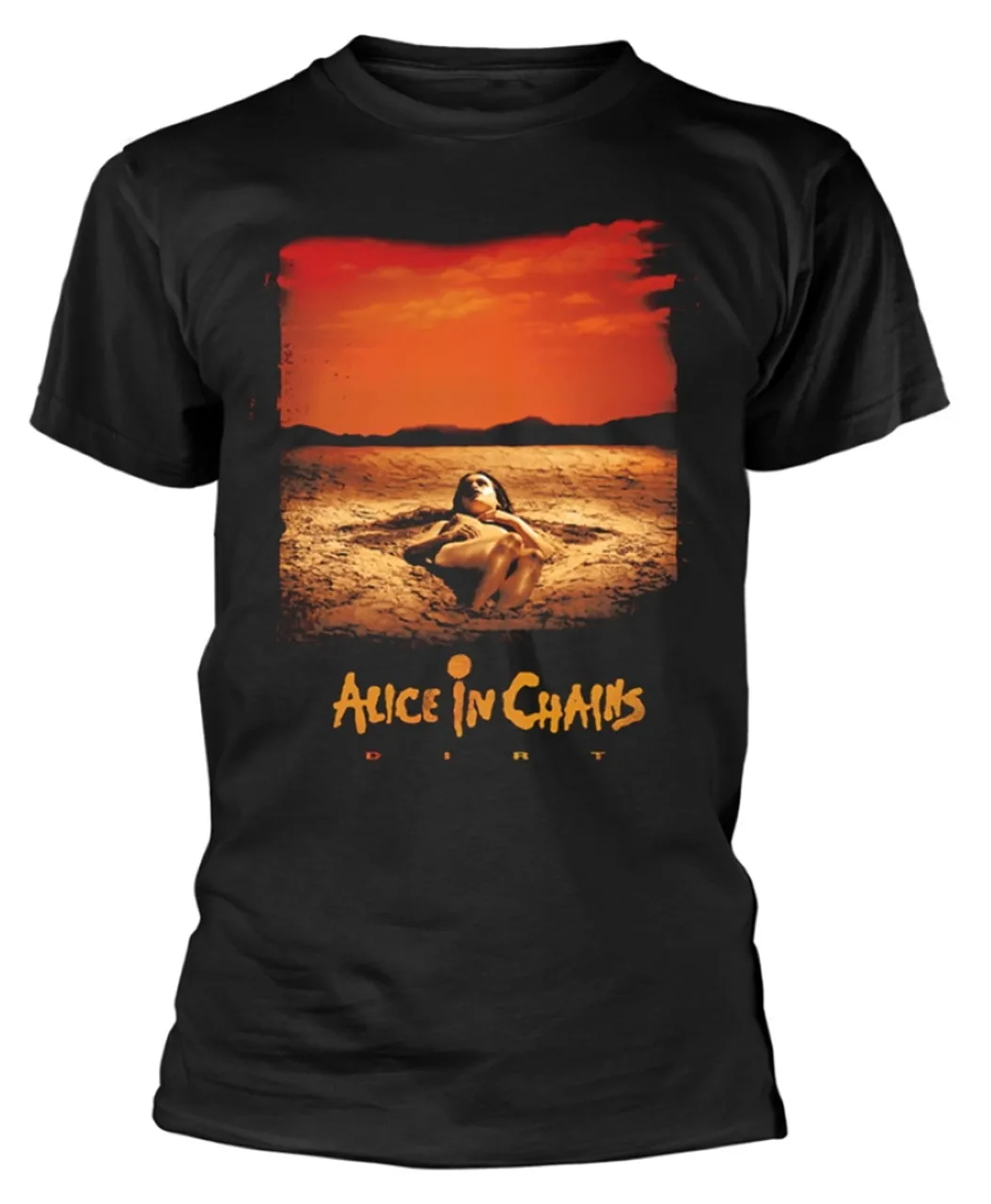 

Alice in Chains Dirt Album Text Graphic Print Men's and Women's Loose Short Sleeved T-shirt Casual All Year Round Luxury