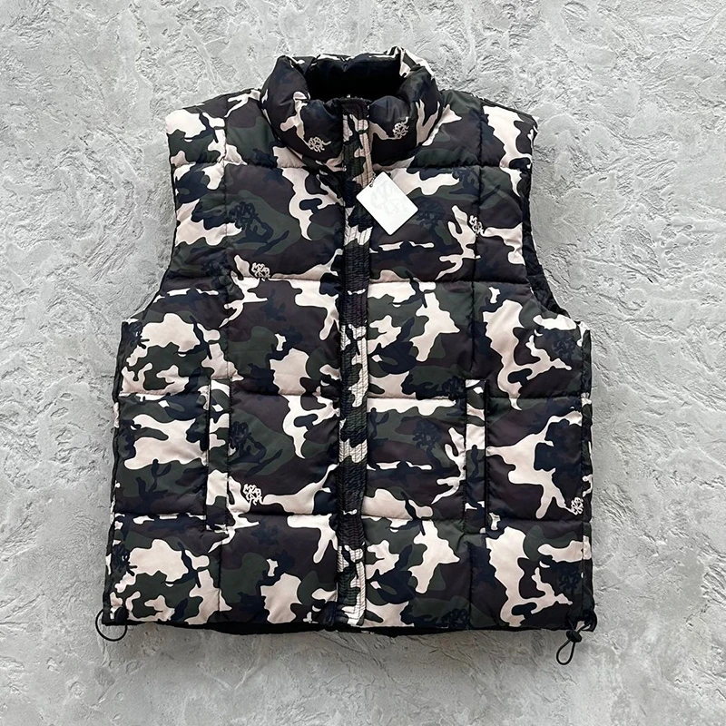 

2026 New Mertra Two-sided Wearable Cotton-padded Jacket Winter Warmth Zipper Metal Tag Vest Coats Men Women Camouflage jacket