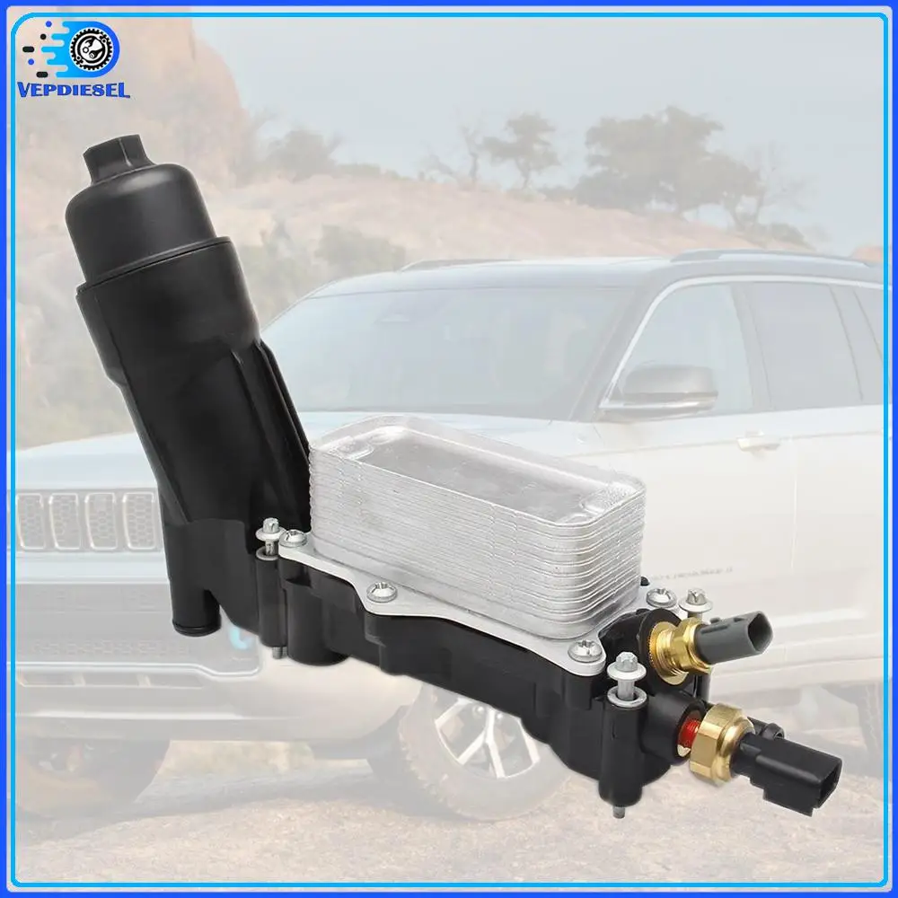 

1pc Engine Oil Cooler & Filter Housing Adapter 68105583AF For Chrysler Dodge Jeep Ram Wrangler 3.6L Auto Parts