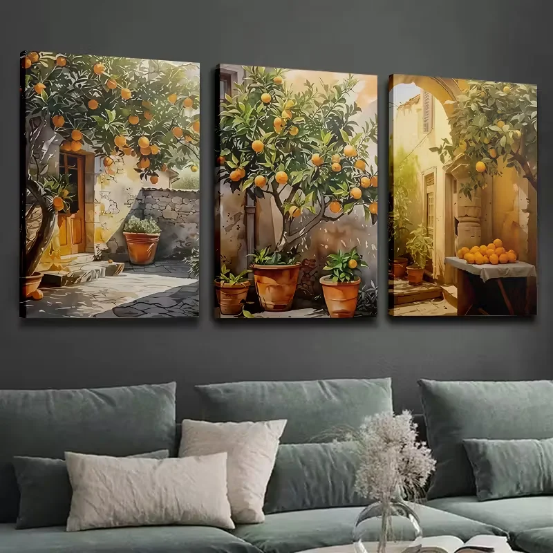 أصائص زرع وأشجار الليمون الفاكهة الجميلة الماس اللوحة الثلاثي Diy عبر الابره مجموعات كامل الماس الفسيفساء الفن التطريز