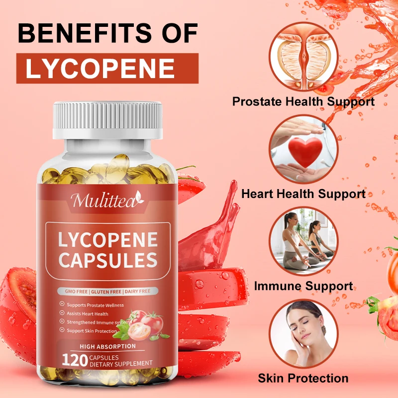 Mulittea Lycopene Capsules Prostate Health for Men