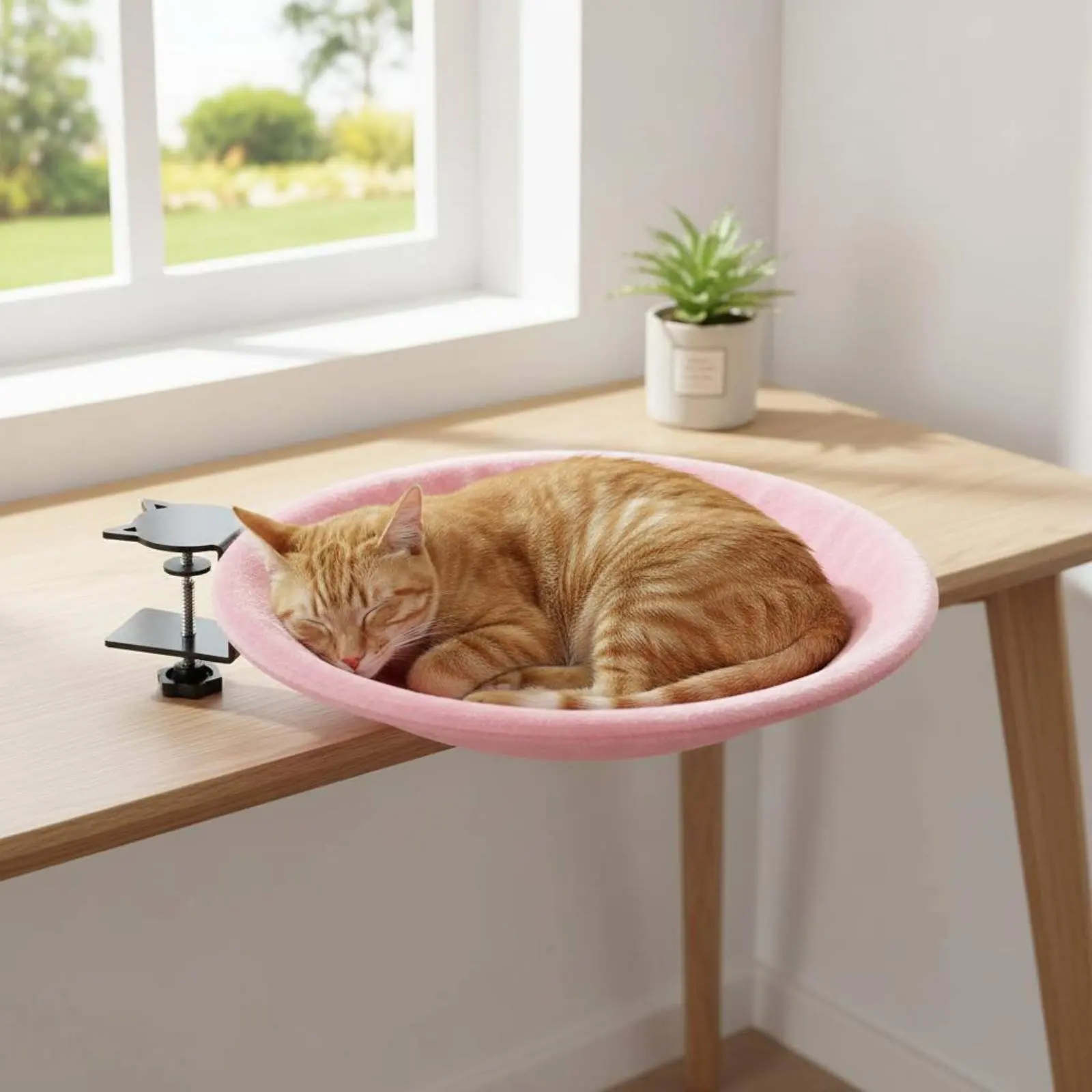 

Table Side Feline Feline Perch Semi Enclosed Clamp-on Feline Feline Perch Space Saving Heavy Duty Frame