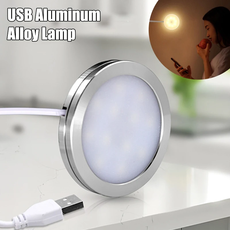 For Bambu Lab Led Lamp Kit LED Spotlight with Switch 3W LED Desk Lamp LED Under Cabinet Puck Light for Office and Bedroom