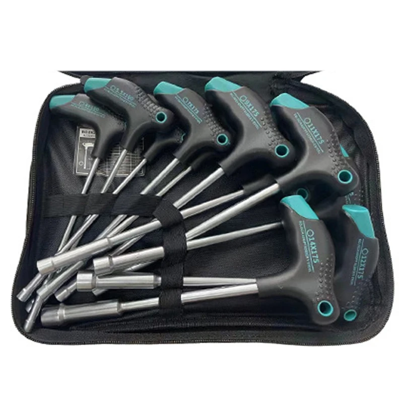 11PCS Vanadium Steel T Type Socket Wrench Set Includes Sizes 4mm 5mm 5.5mm 6mm 7mm 8mm 9mm 10mm 11mm 12mm 14mm