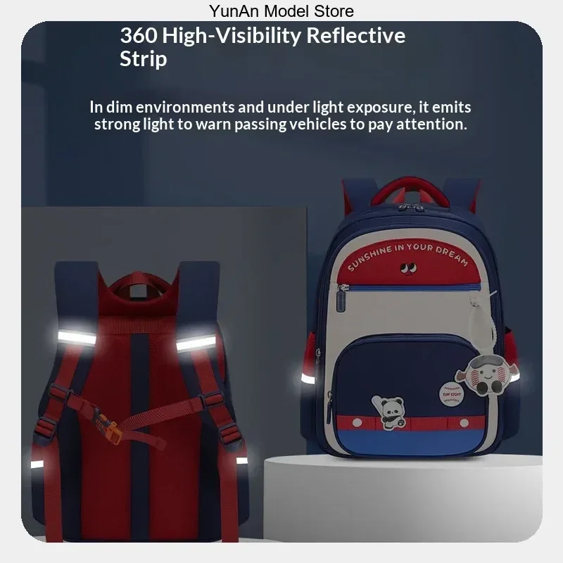For Daily School Outdoor Travel Use Large‑Capacity Pressure‑Relief Adjustable Breathable Straps Sun Eight Ultra‑Light Backpack