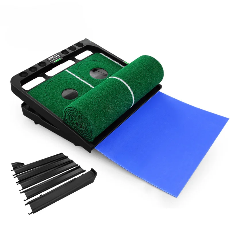 FOR Wholesale Adjustable Hole And Slope Track Artificial Grass Golf Putting Mat