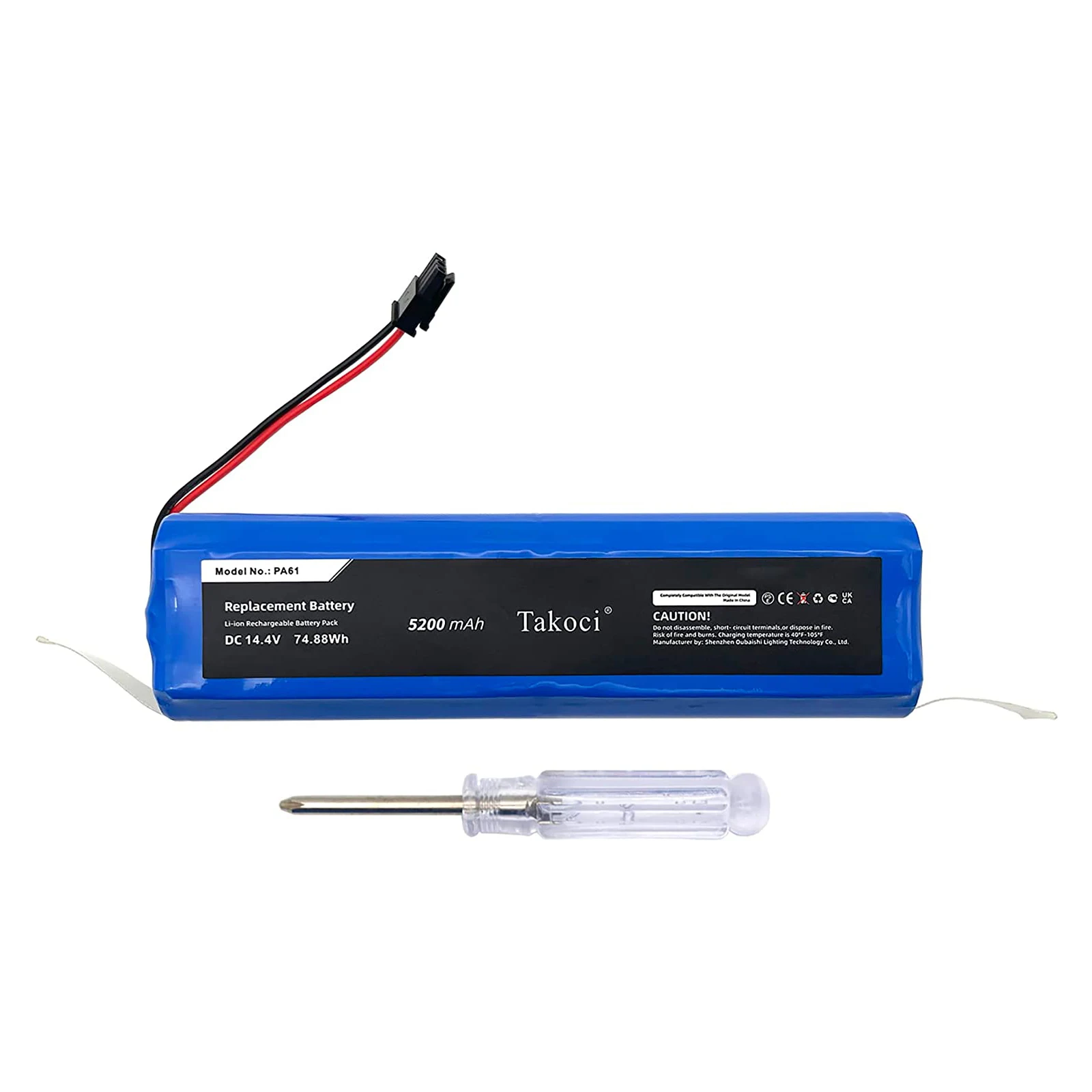 

Replacement Battery 5200mAh for Eufy RoboVac X8, RoboVac X8 Hybrid, RoboVac X8 White, RoboVac X8 Hybrid White, T226X PA61