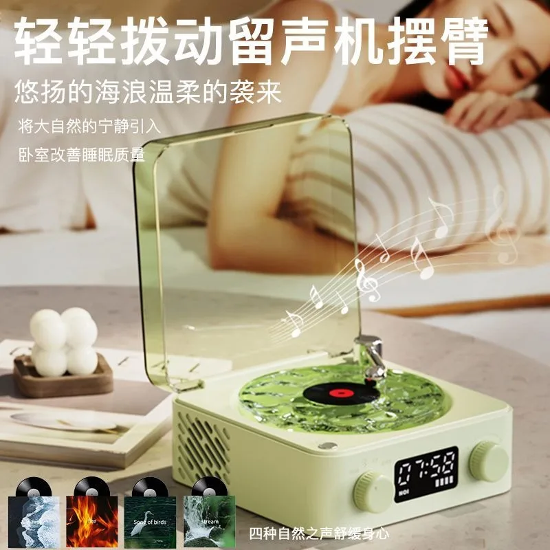 تموج الماء ضوء الليل سمّاعات بلوتوث موضة الغلاف الجوي ضوء الليل بلوتوث TF وضع البطاقة AUX وضع مكبر الصوت اللاسلكي