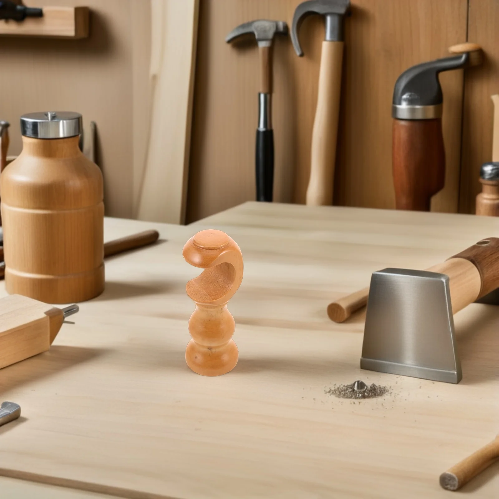 

2Pcs Solid Wood Curtain Rod Brackets Classic Roman Style Window Support Holders Wall Mounted Drapery Rod Hangers for Bedroom