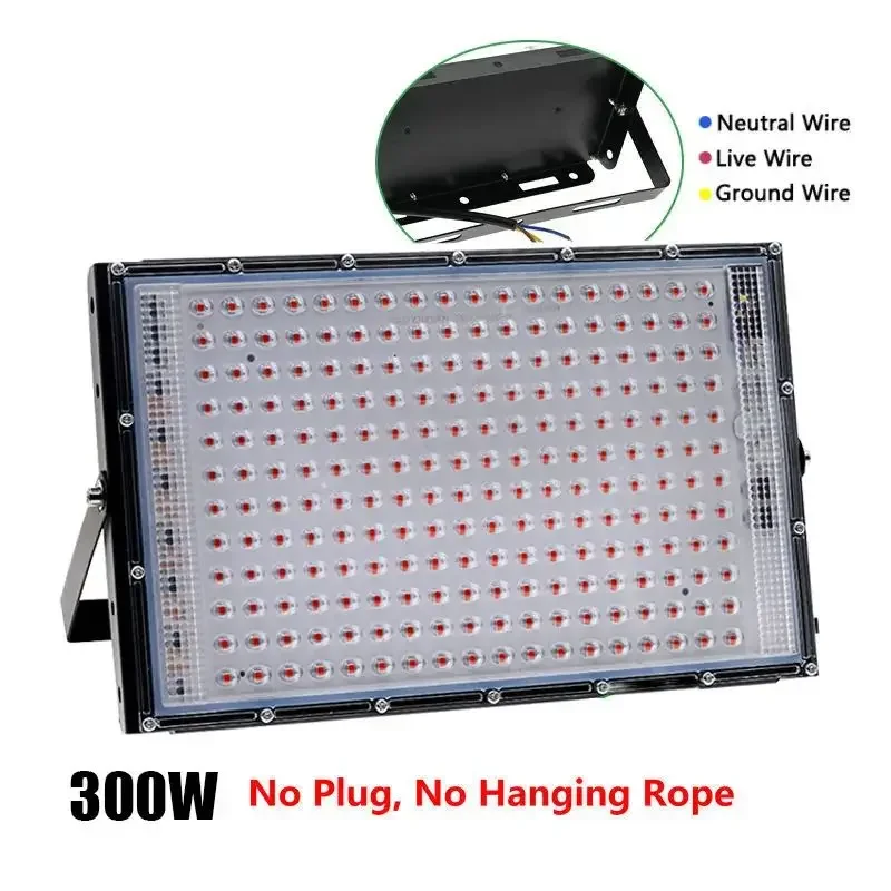 NONE Volle Spektrum Pflanze Lampe Led Licht Indoor Anbau 50W 100W 200W 300W Led Wachsen Hydrokultur licht Phyto Veg Blume Phytolamp 8