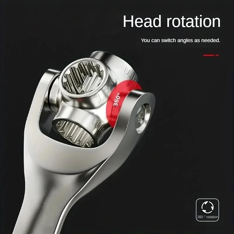 52/48 في 1 مقبس سقاطة عالمي مفتاح ربط متعدد الأغراض مع دوران 360 درجة مسامير يدوية كم يعمل مجموعة أدوات متعددة #3