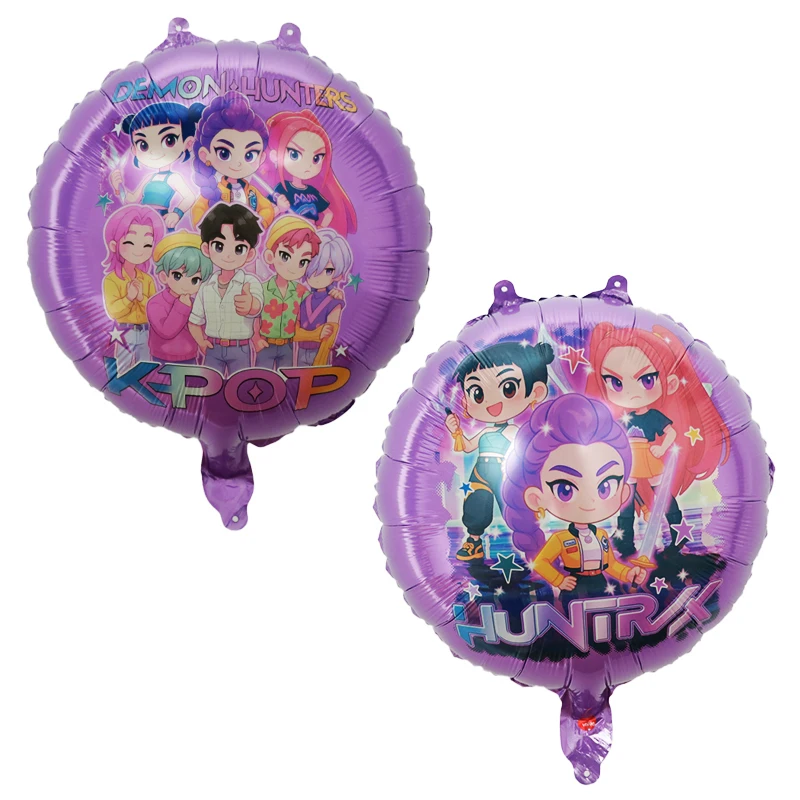 10 قطعة شيطان الصيادين 18 بوصة الكرتون أنيمي احباط بالهليوم مجموعة للطفل دش الاطفال حفلة عيد ميلاد زينة Globos لوازم #1