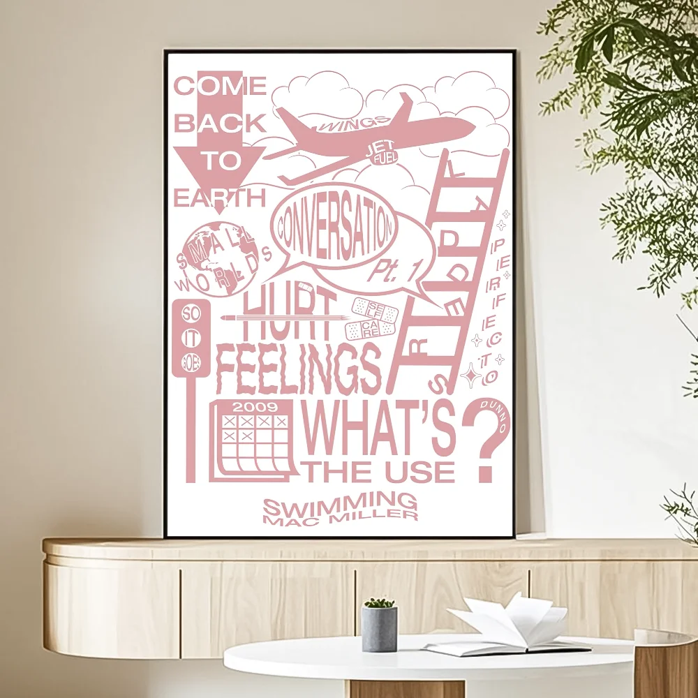 Zanger M-Mac Cirkels Miller Klassieke Poster HD Art Sticky Wall Waterdicht Thuis Woonkamer Slaapkamer Bar Esthetische Decoratie