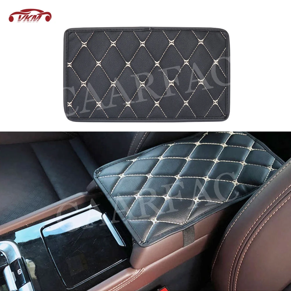 Car Seat Armrest Box Cover Leather Microfiber Leather General-Purpose Modified Interior Decoration For Universal Car