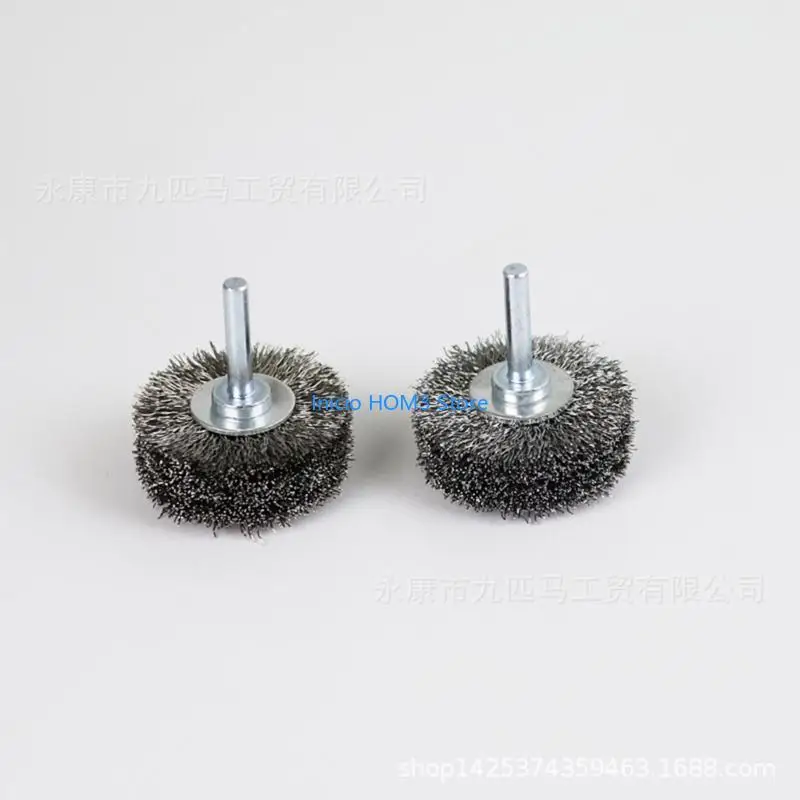 A5YD Thick 20mm Stainless Wire Brush 50mm Diameter Industrial Cleaning Grinding Tool