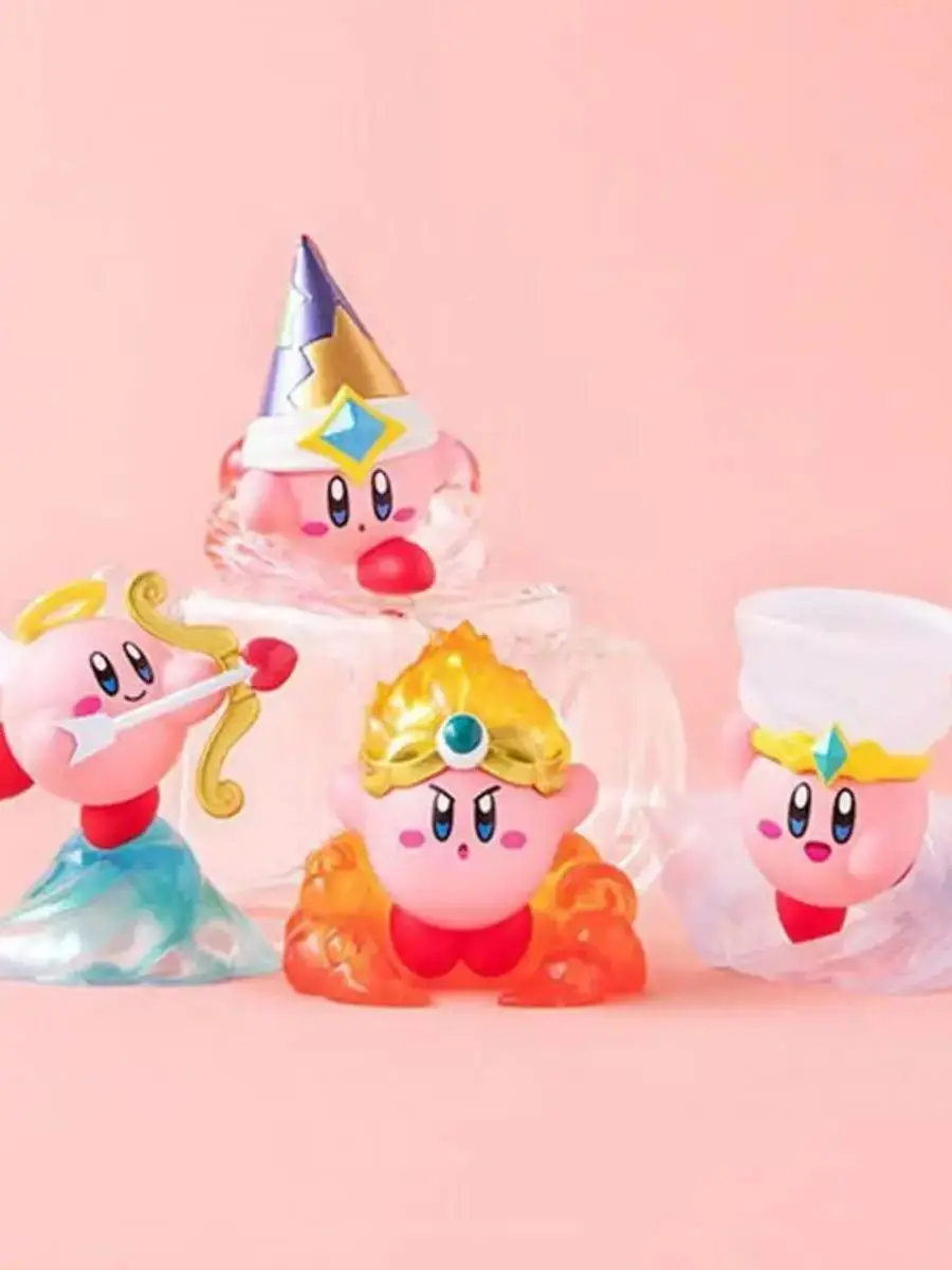 Spiel Kirby Zauberer Serie Figur Niedliche Cartoon-Figuren Desktop-Ornamente Figur PVC-Modellsammlung Geburtstagsgeschenk für Fans