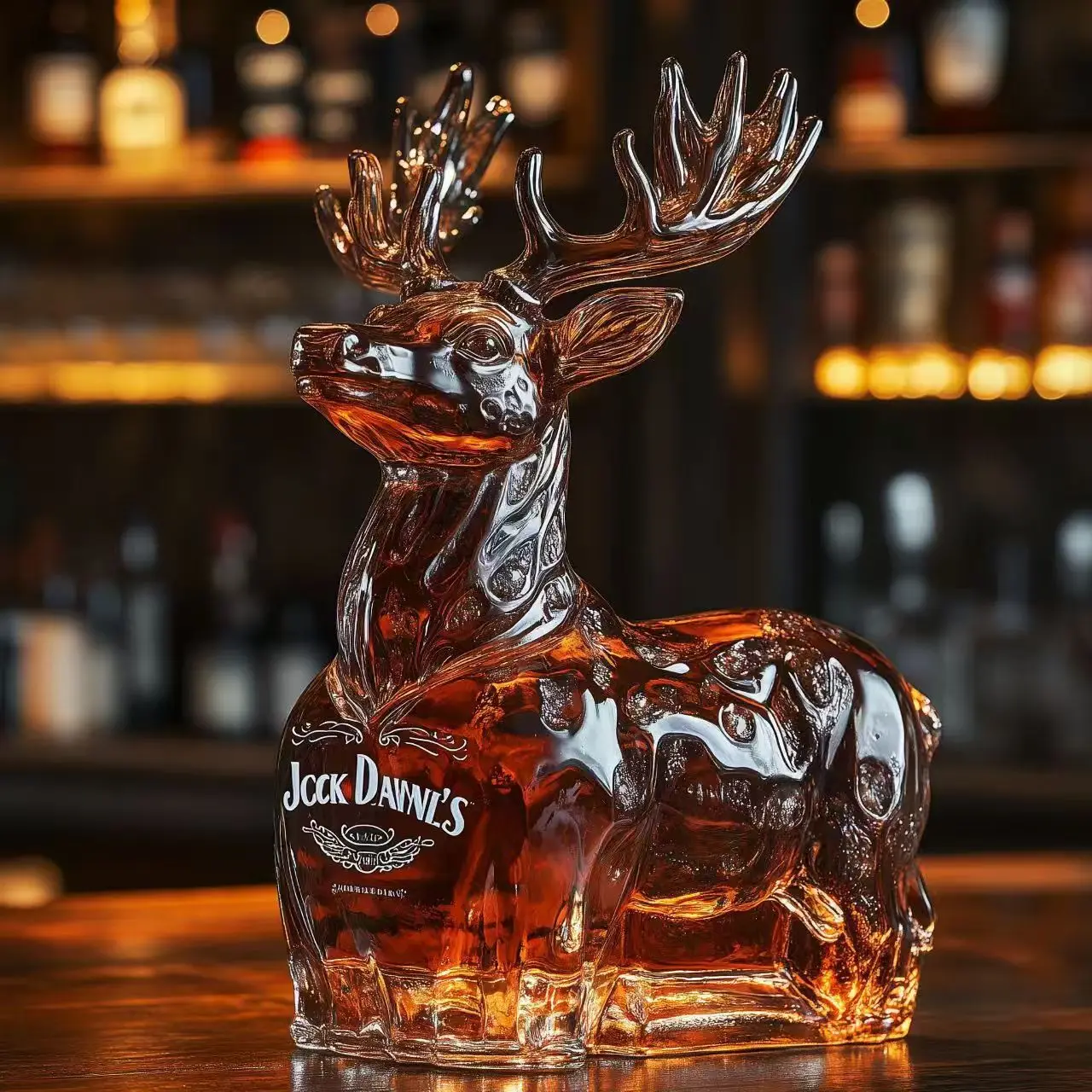 

Funny Christmas deer Whiskey Bottle Vodka Wine Bottle Wine Glass Dispenser Glass Bottle Thickened Whiskey Decanter