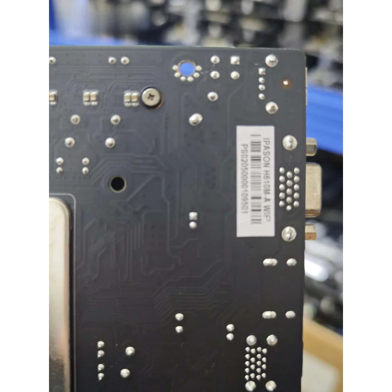Used mATX Motherboard for PASON H610M-A WIFI LGA1700 DDR4 WIFI BT Dual M.2 12/13/14Gen Intel With IO Shield