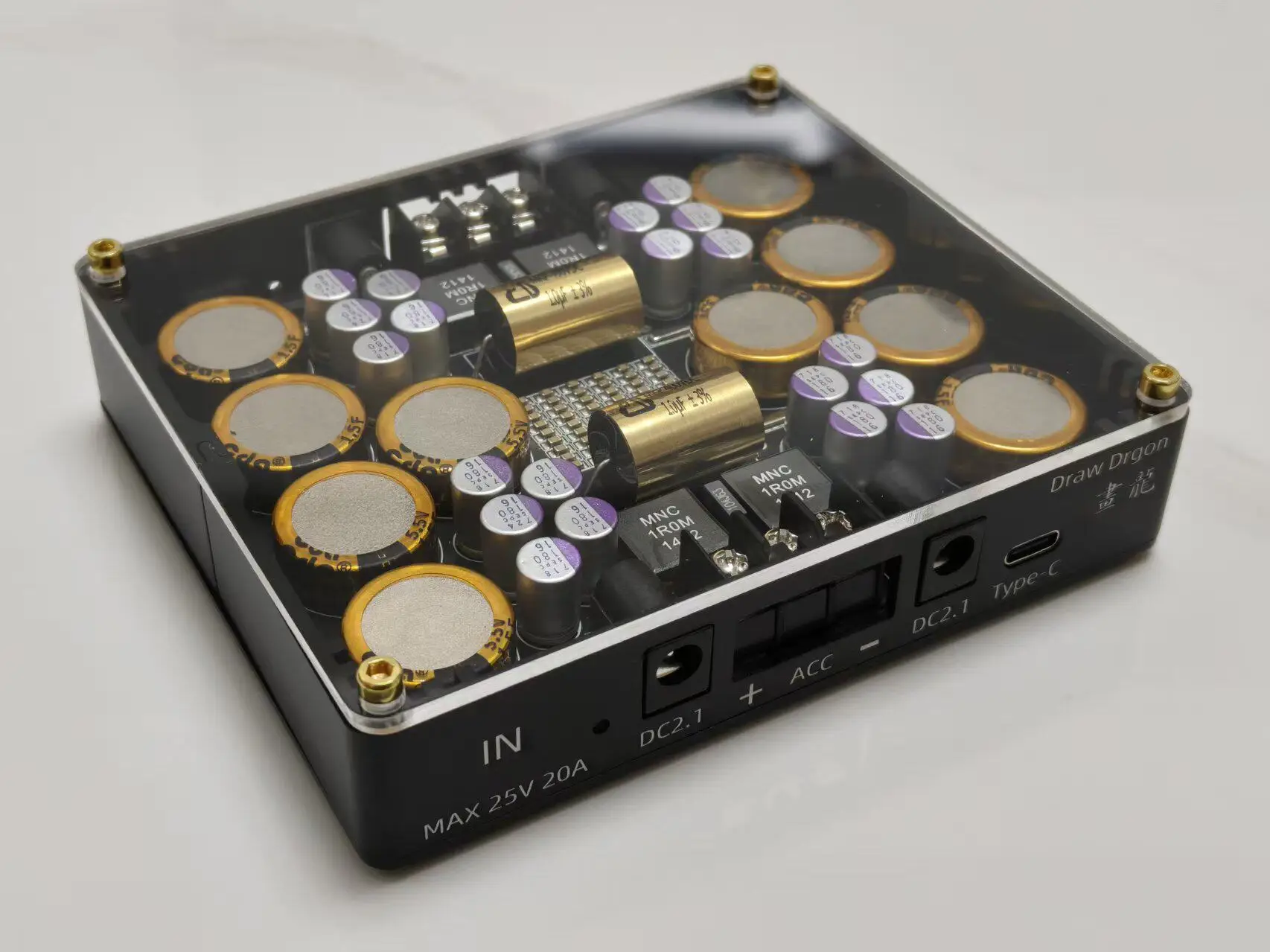 

Aluminum alloy shell 25V 20A HIFI Power Purification For Switching Power Supply And Linear Power Supply Sound Card DAC Amplifier