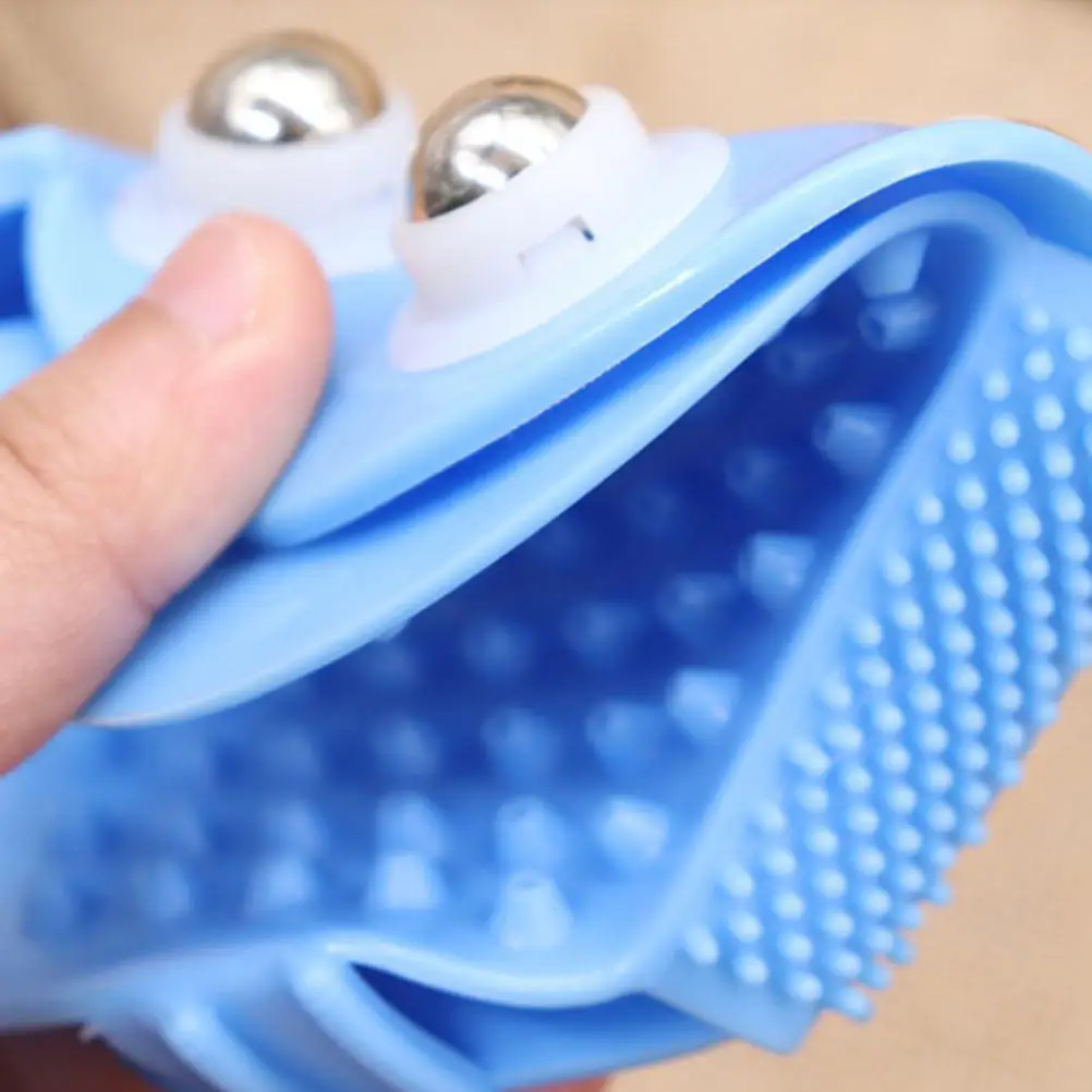 

2 шт. перчатки-массажеры с семью стальными шариками, портативные ручные массажеры для тела, фитнес-инструменты для спа-релаксации