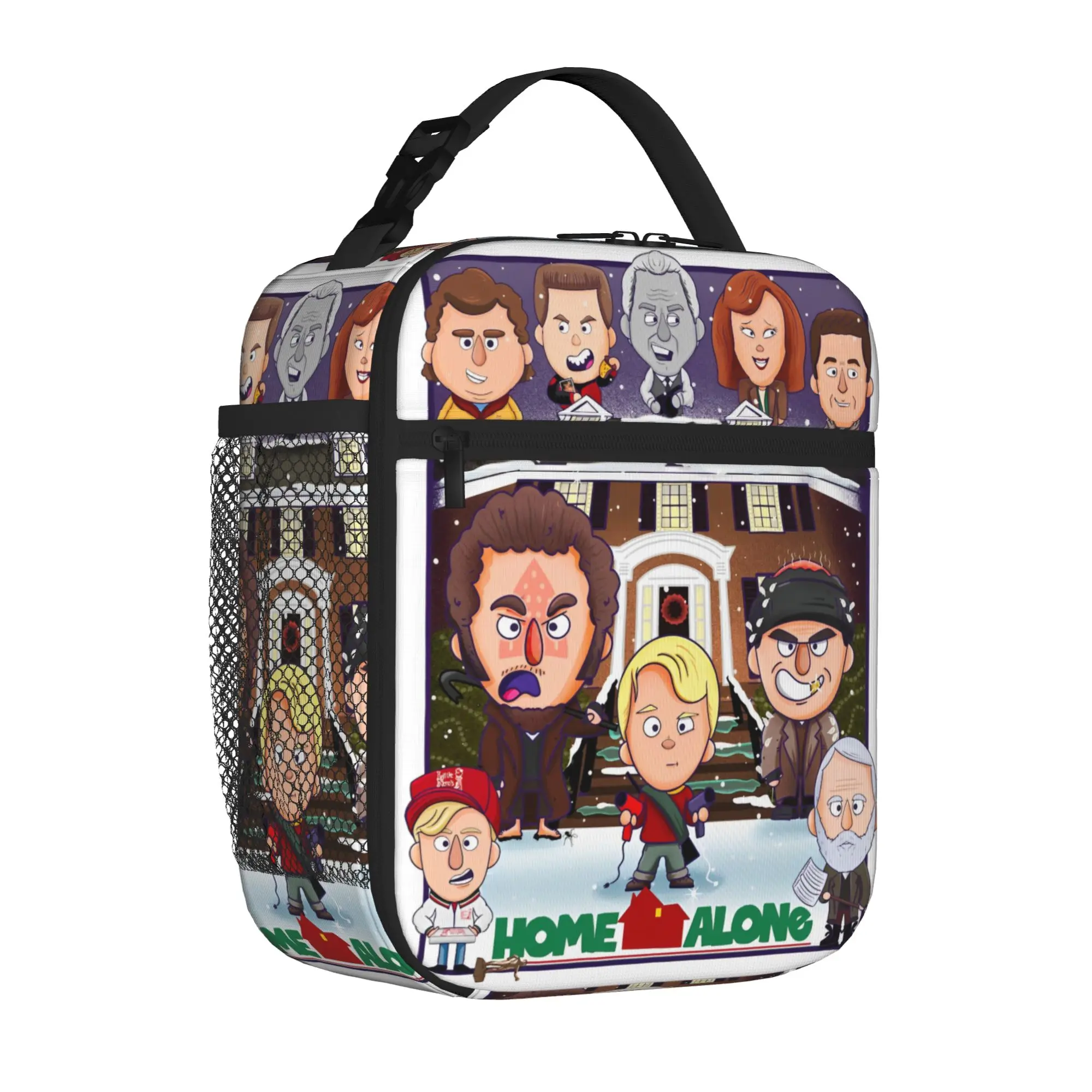 Insulated Lunch Tote Bag Home Alone Cartoon New Arrival Kevin Macaulay Culkin Cooler Thermal Lunch Storage Food Box Portable