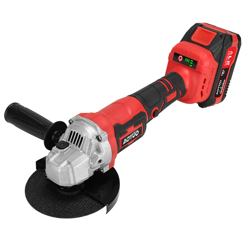 202521V Li-ion Battery 1500mAh Cordless Electric Angle Grinder Grinding Machine Brushless Rechargeable Angle Grinder