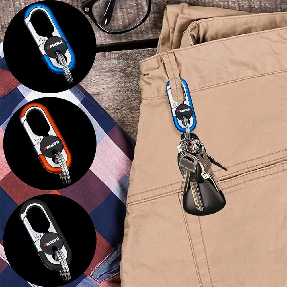 

Key Ring Zinc Alloy Rustproof Detachable Multipurpose Mini Key Ring Spring Rock Climbing Carabiner with Key Ring