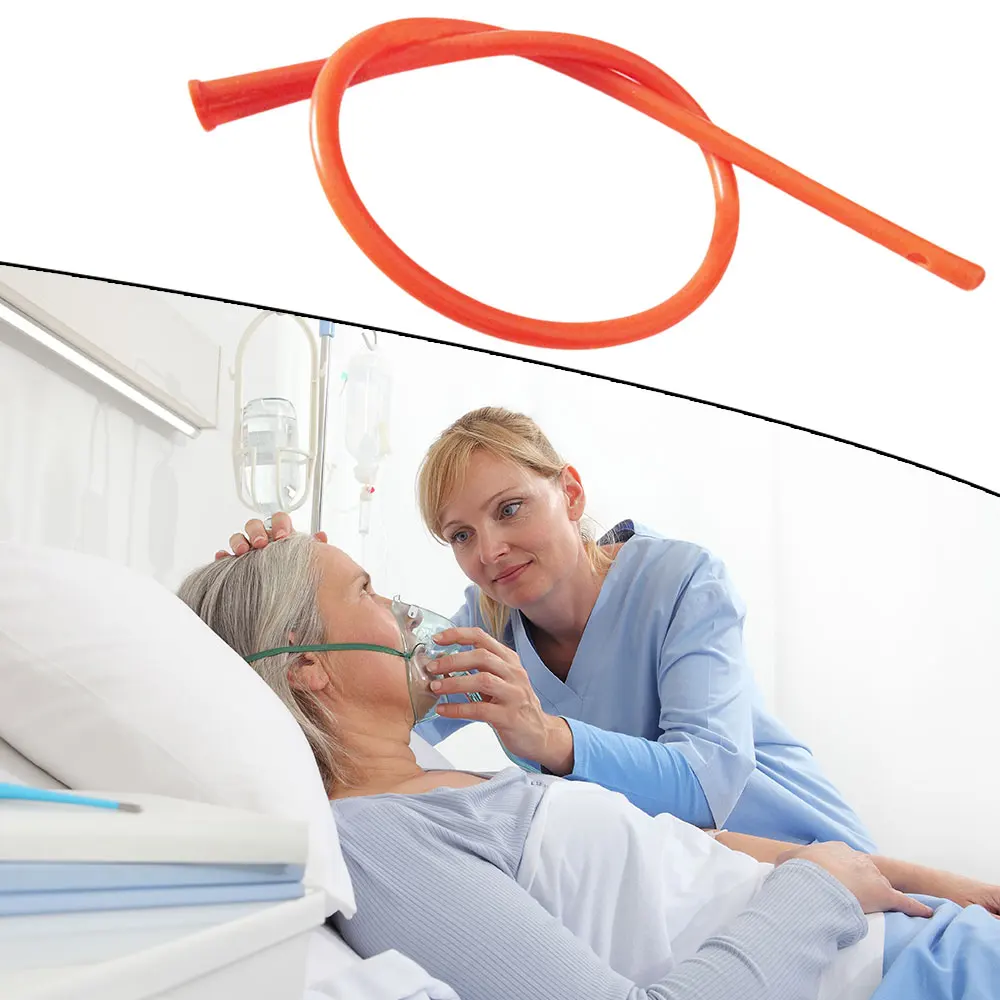 20 قطعة F8/F14/F16/F18 المتاح العقيمة الأحمر القسطرة البول المسالك البولية الطبية التعقيم الرعاية المنزلية لينة اللاتكس فولي القسطرة #4