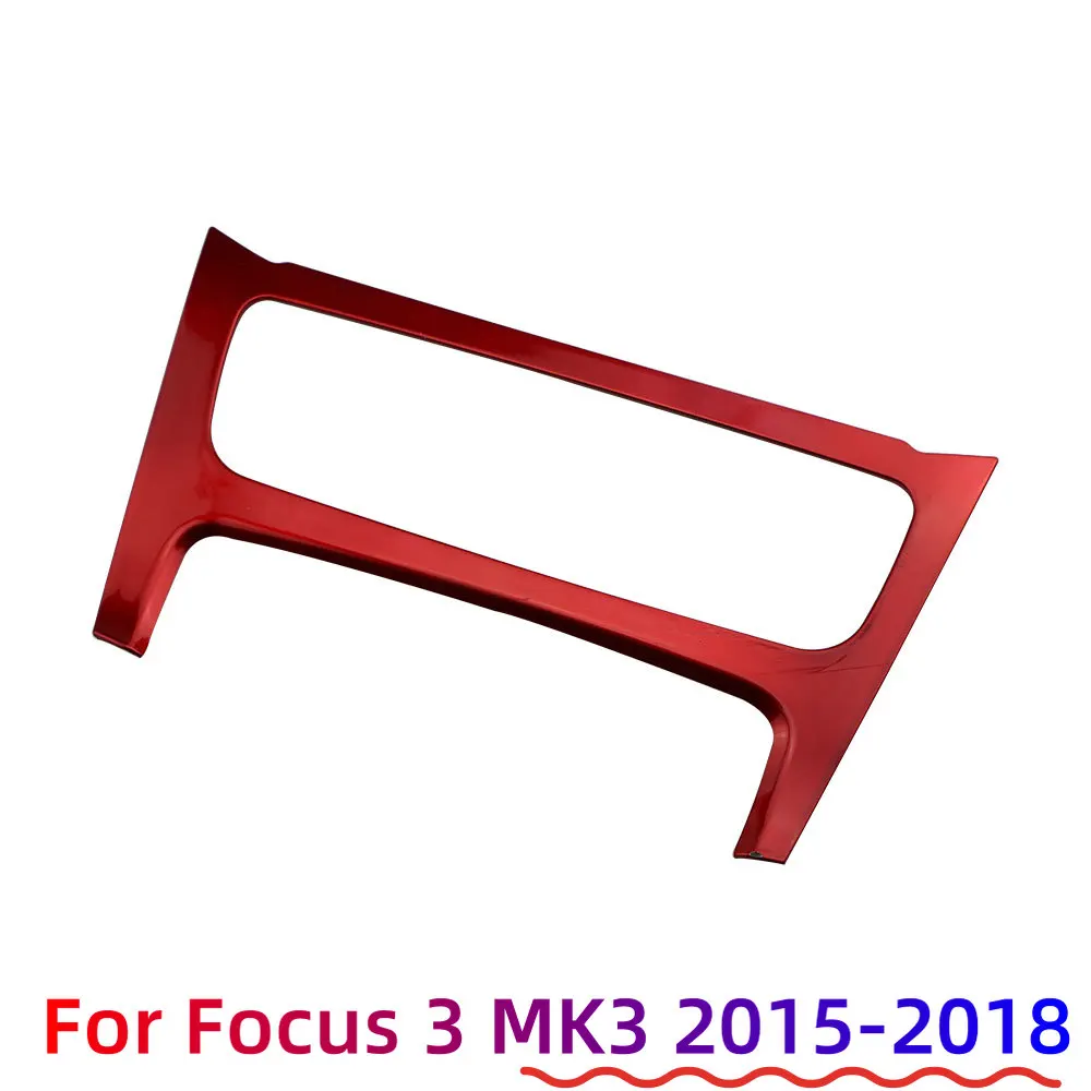 Car Center Console Air Conditioning Panel Sticker for Ford Focus 3 MK3 2015 - 2018 Decoration Cover Trim AC Switch Accessories
