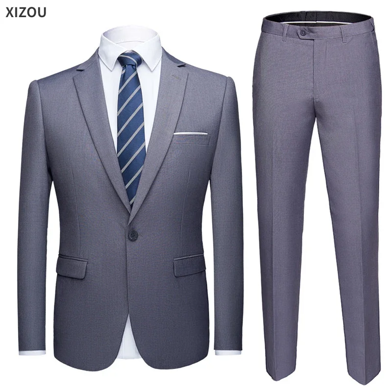 Terno de casamento para homens conjunto elegante blazers formal 3 peças jaquetas completas colete calças clássico casacos de negócios 2024