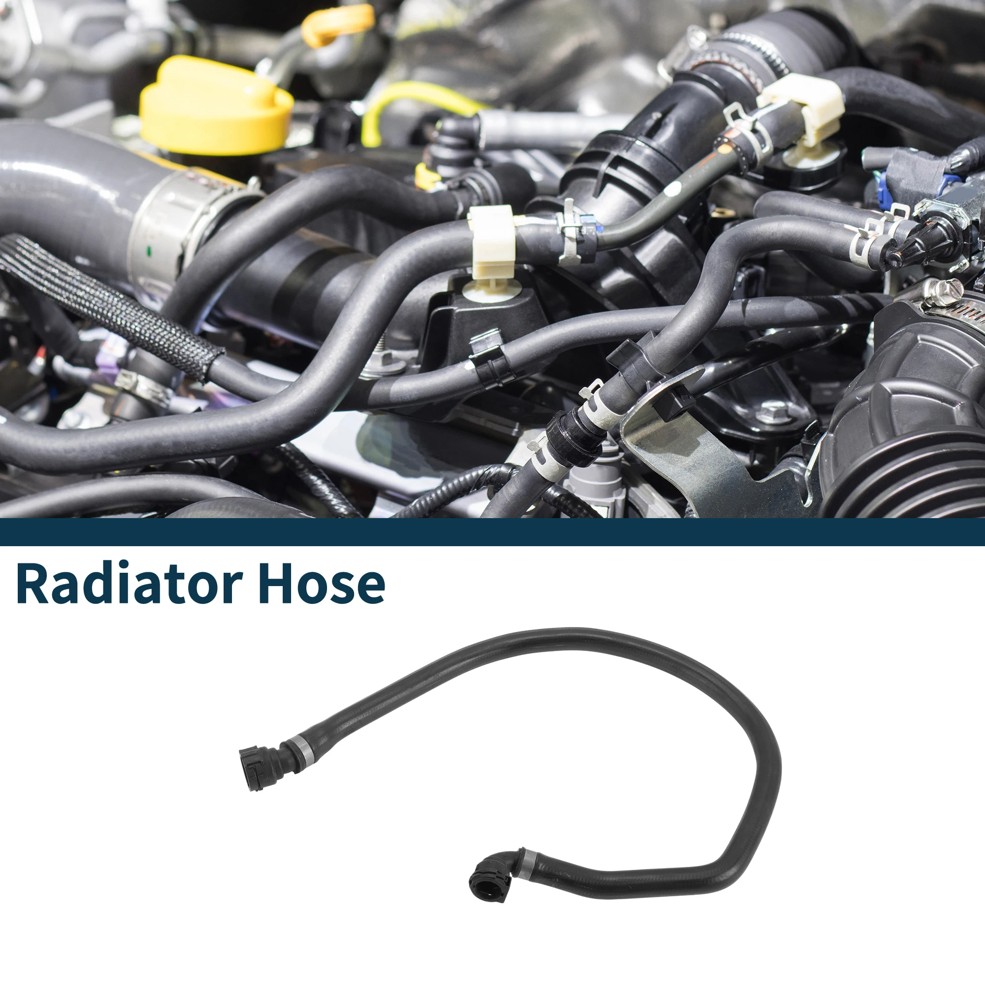 Motoforti Tubo Flessibile Riscaldatore Tubo Flessibile di Uscita Del Radiatore Tubo per BMW X3 06 No.64213400417 Tubo Del Liquido di Raffreddamento In Gomma Nero 1 Pz