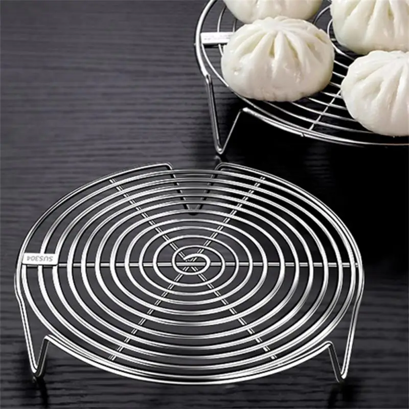 Durable 304 Stainless Steel Tray Stand Pot Steaming Steamer Rack Cookware Steamer Shelf