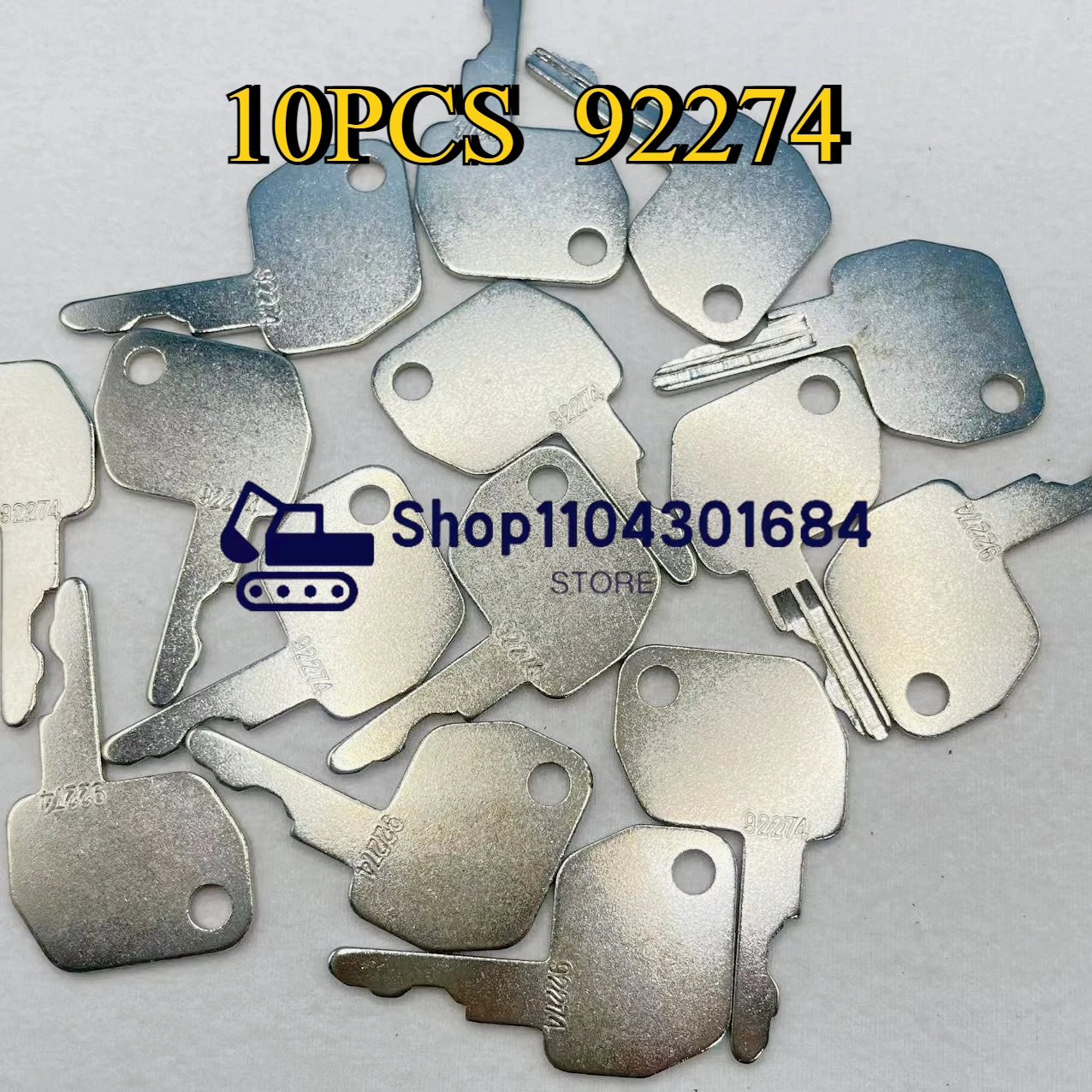 

92274 10pcs For Ford JCB New Holland Backhoe Construction Ignition Key 1592