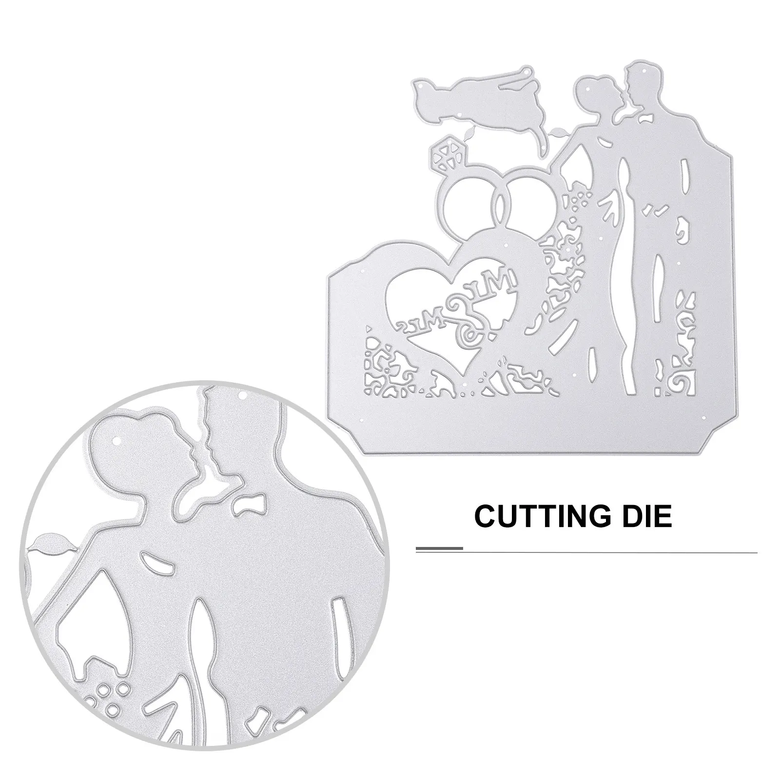 

Wedding Card DIY Cutting Die Heart shaped High carbon Steel Craft Stencil Scrapbooking Valentines Albums Frames invitations