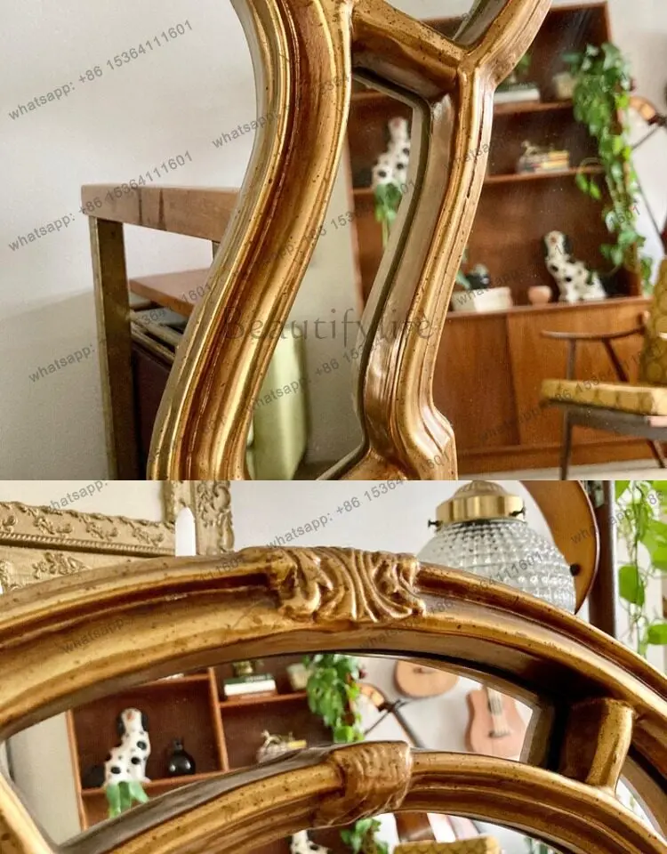 Hall Vanity Interior Decorative Mirror Vintage Standing Decorative Mirror Full Length Floor Decoraciones