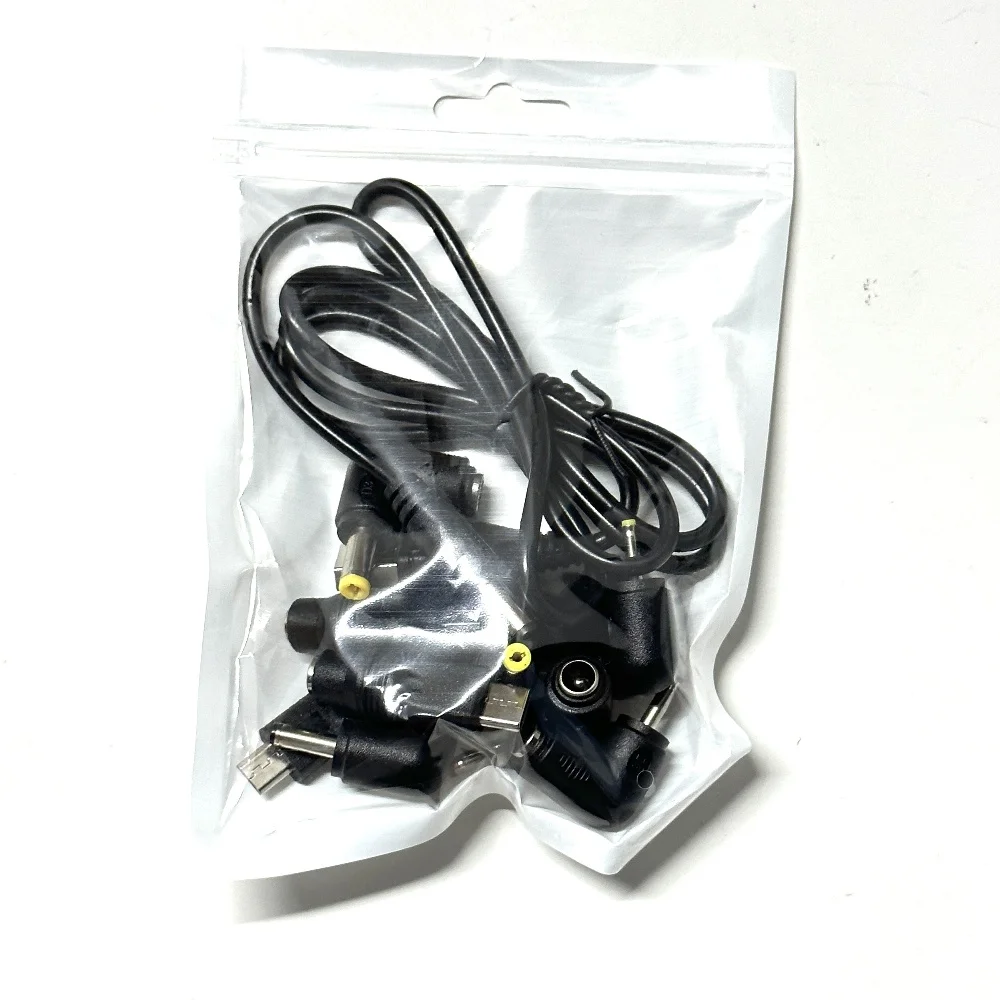 USB To DC Power Connector Cable USB Male to DC Male Jack Plug Converter 10 Kinds Male Connetor 5.5x2.1mm DC Plug