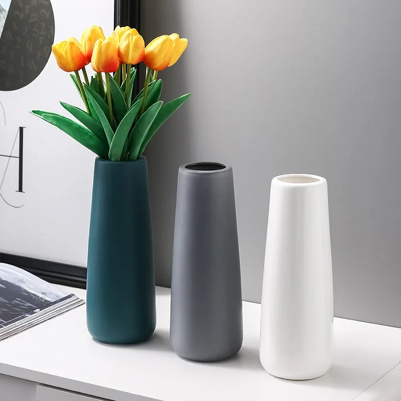 

Vase Nordic Home Decor Ceramic Living Room Decoration 2021 Modern Flower Pots интерьер для дома декор декор комнаты Wazon