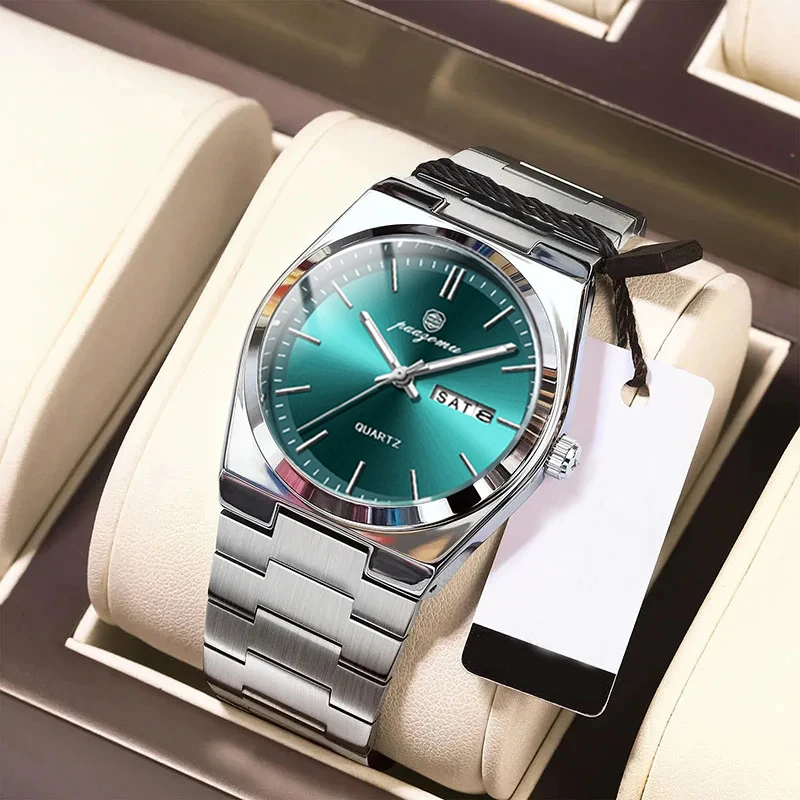 2026 عادية الأعمال موضة كوارتز ساعات المعصم الذهب حركة ساعة الرجال الفاخرة ساعة ساعات أوتوماتيكية هدايا رجالي Reloj Hombre