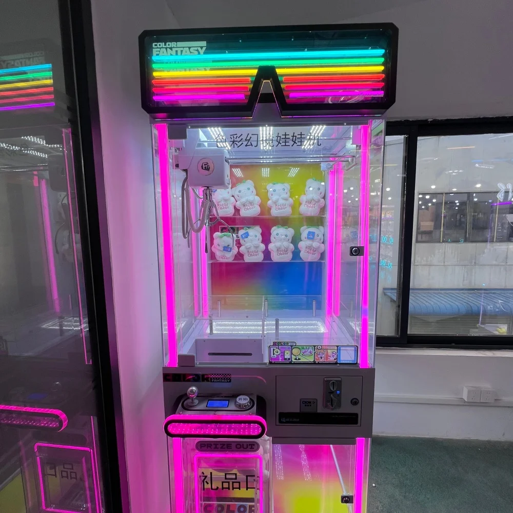 Commercial Customizable Metal Automatic Doll Machine Arcade Equipment Coin Pusher Claw Crane Machine Gamer Quest UFO Catcher