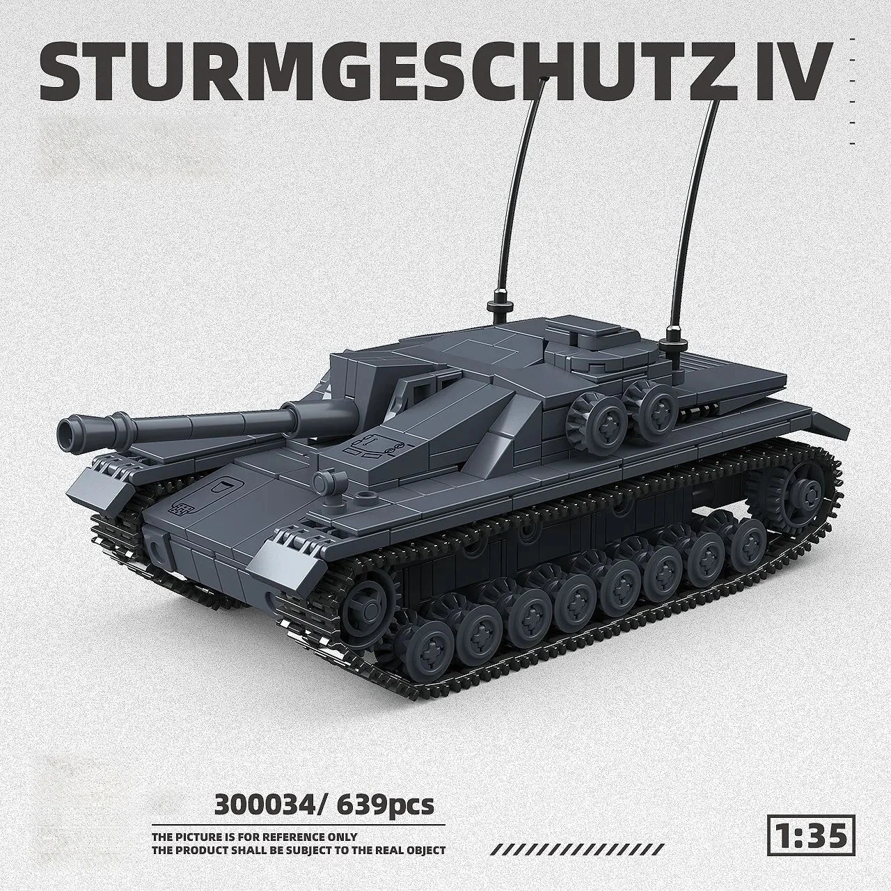 Lego Compatible Military Tank - Набор из 639 деталей для сборки