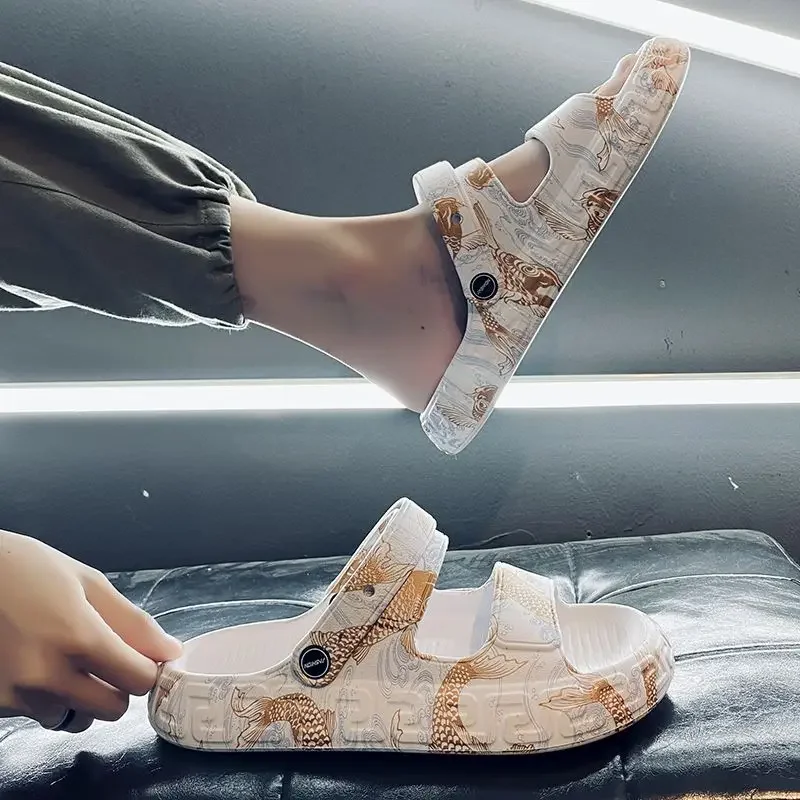 

Outdoor Eva Sandals Man Beach Platform Slippers for Men Low Price Comfortable 2025 Style Fashion Cheap Liquidation Trend Shoes