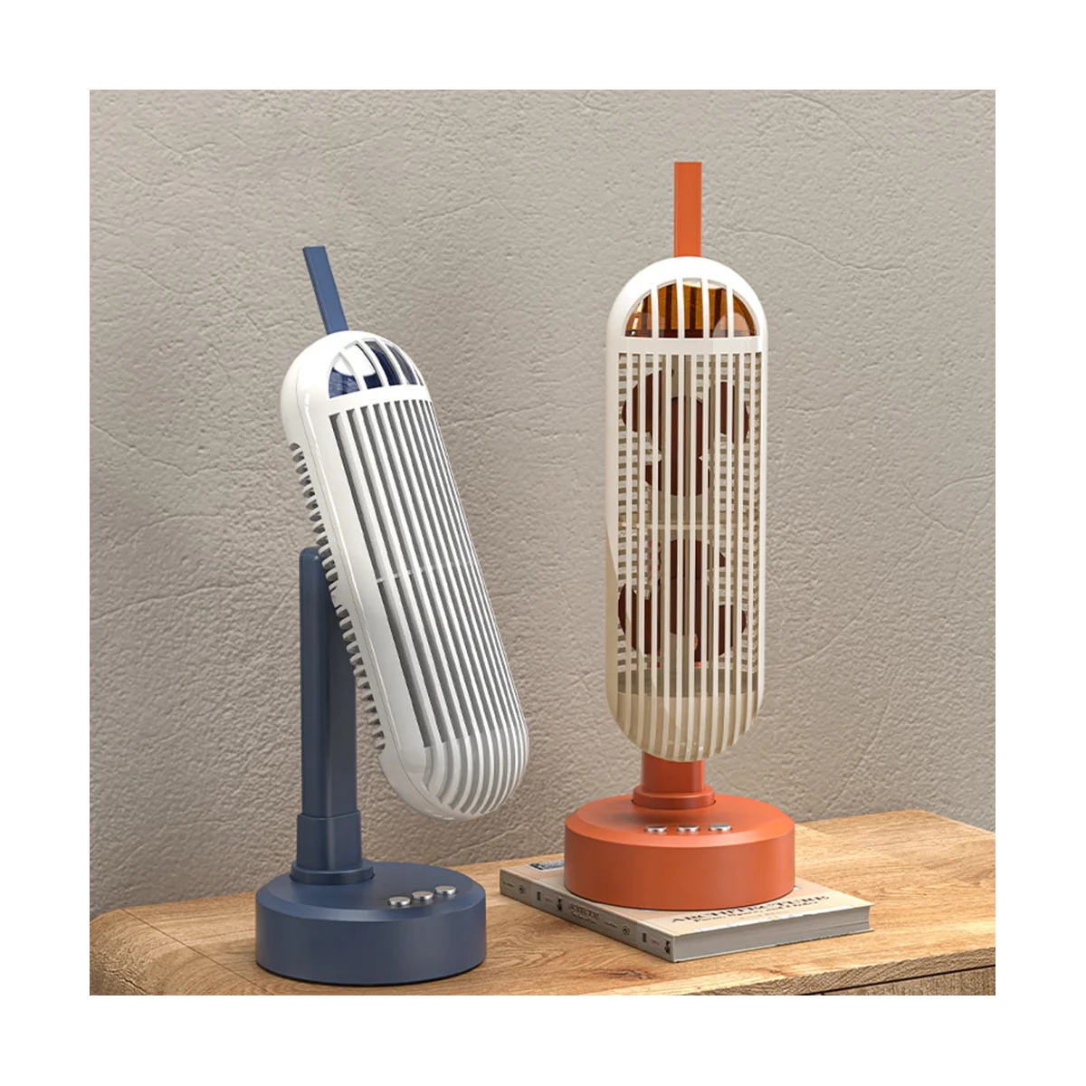 USB برج مروحة 2400MAh بطارية قابلة للشحن برج الجدول مروحة المحمولة سطح المكتب برودة الهواء دراسة التخييم-A