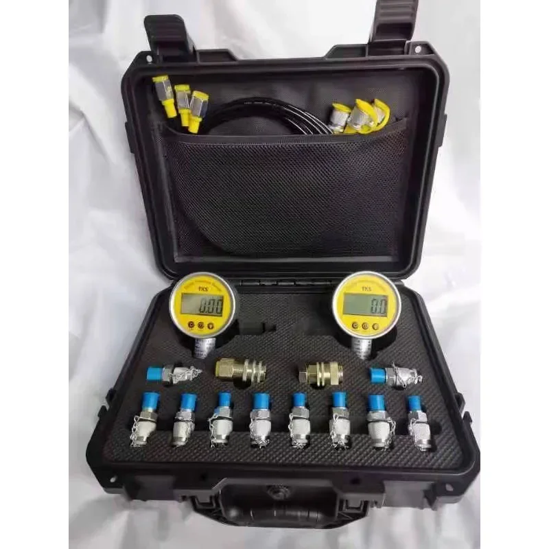 XZTK-60L Excavator Hydraulic Pressure Test Kit  for most brand excavator, Hydraulic Test Point coupling,Digital pressure guage