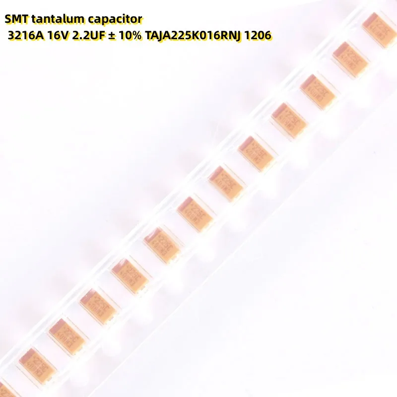 

50PCS SMT tantalum capacitor 3216A 16V 2.2UF ± 10% TAJA225K016RNJ 1206