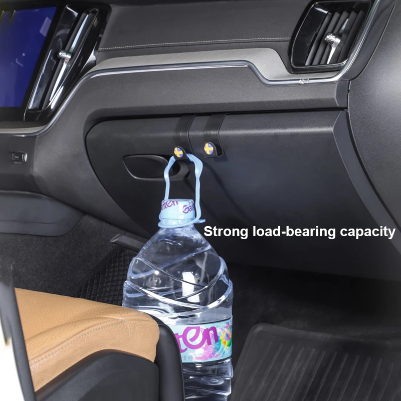 For Volvo XC60 S60 V60 XC90 S90 V90 XC40 C40 Glove Box Car Hooks ABS Storage Holder for VOLVO XC60 S60 Car Dedicated Accessories