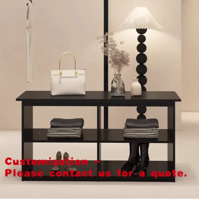 custom.Modern Natural Wood Bag Storage Display Rack-Assemble-Bedroom & Living Room Organizer