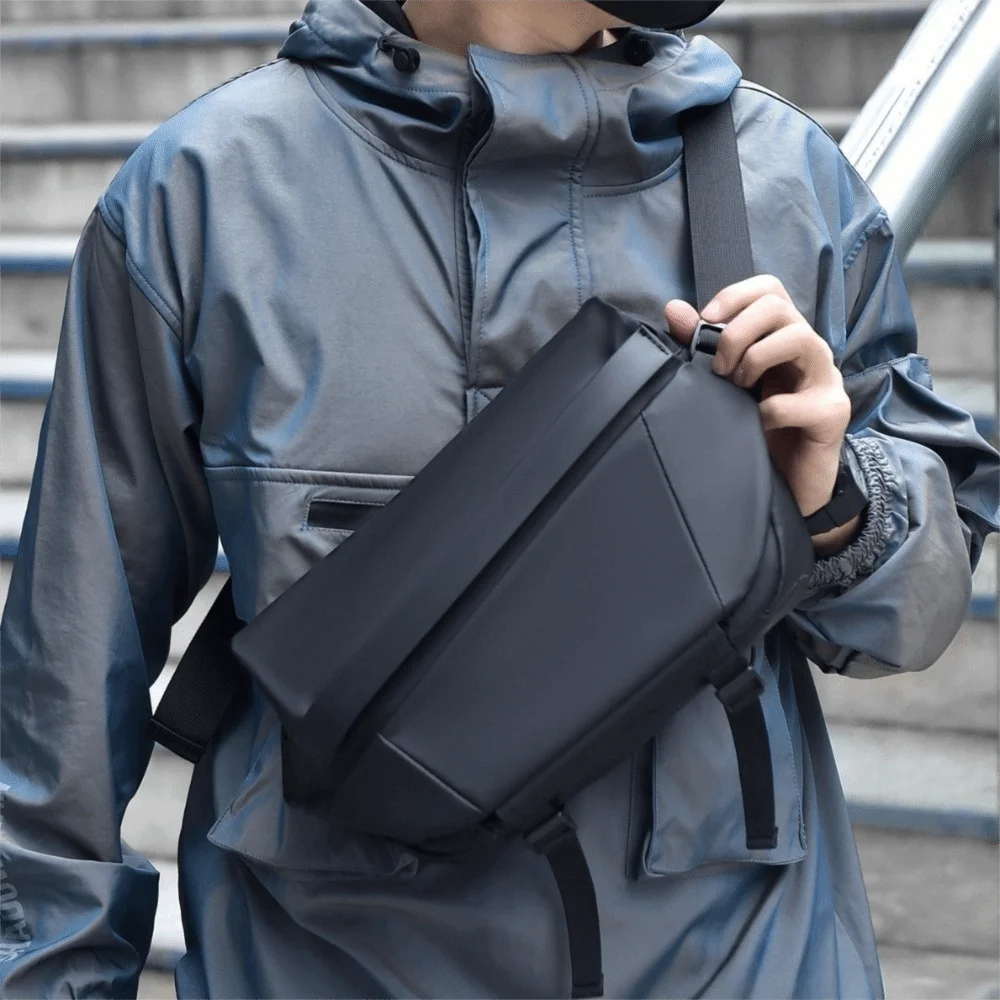 

Fashion Large Capacity Oxford Cloth Bag Korean Waterproof Shoulder Bag Daypack Storage Crossbody Bag Male