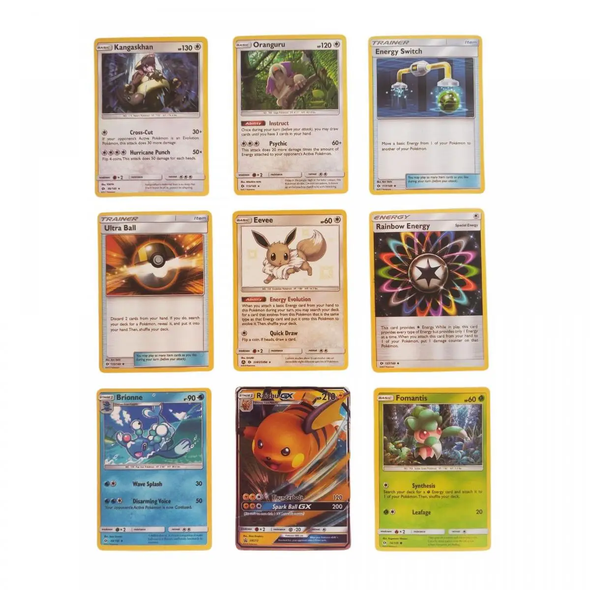 Pokemon Trading Card Game-Sun and Moon Booster Pack Game Collection Battle Cards Toy 1 Pack of 10 Cards