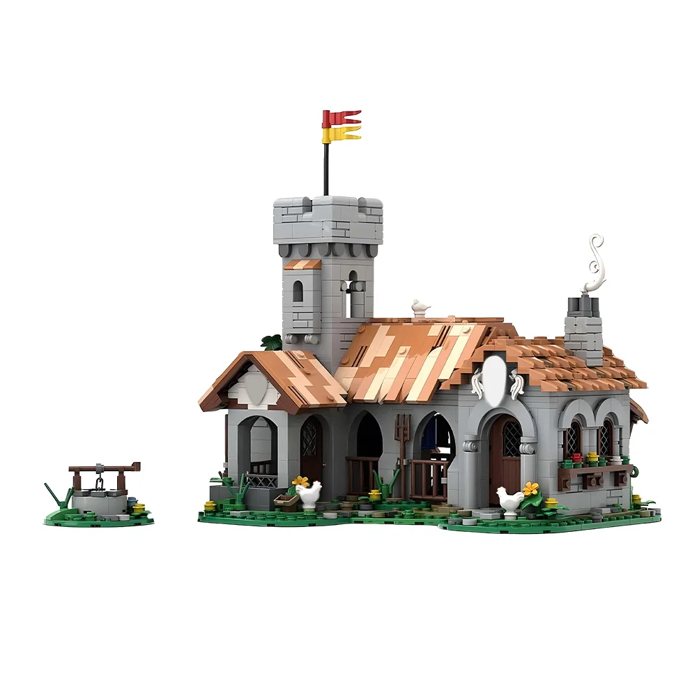 

Gobricks MOC-241328 Lion Knight Royal Stable Building Blocks Toys Gift