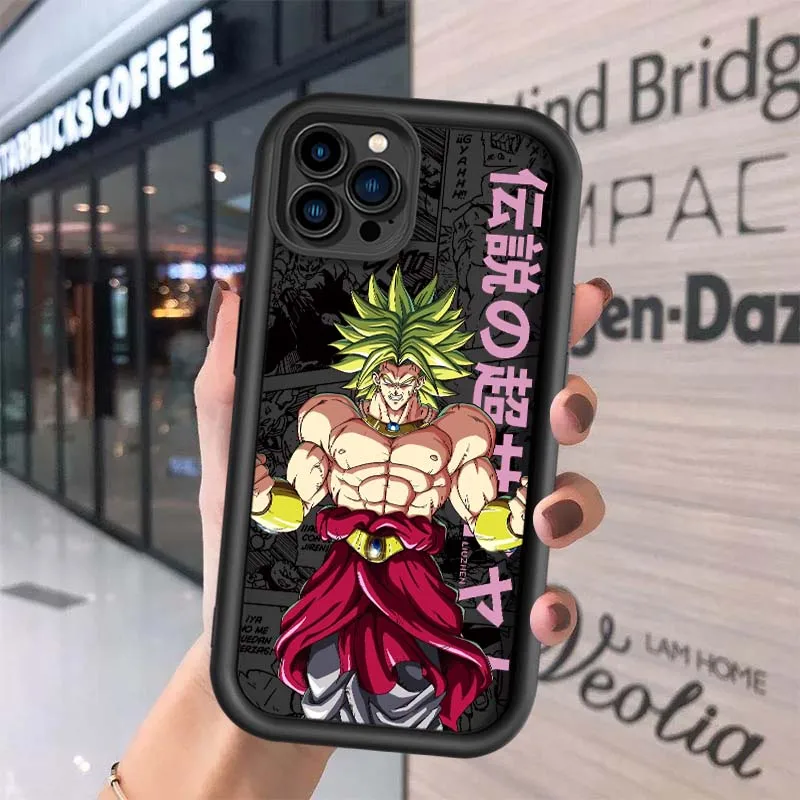 D-Dragon Ball Broly Jiren Capa para Apple iPhone 17 16 15 14 13 12 11 Plus Pro Max Olho Escada Capa de telefone